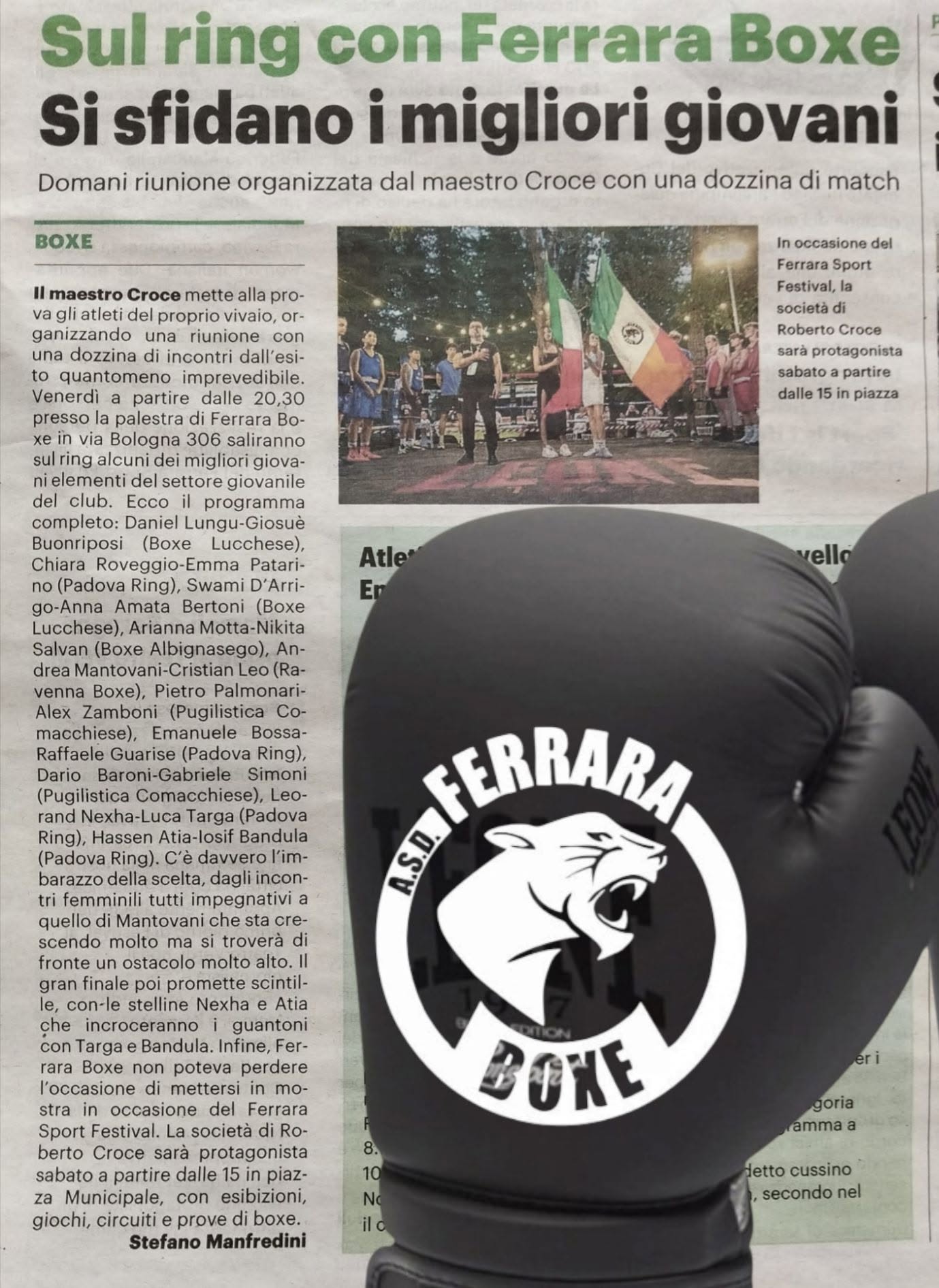 Si sfidano i migliori giovani — sul ring con Ferrara Boxe